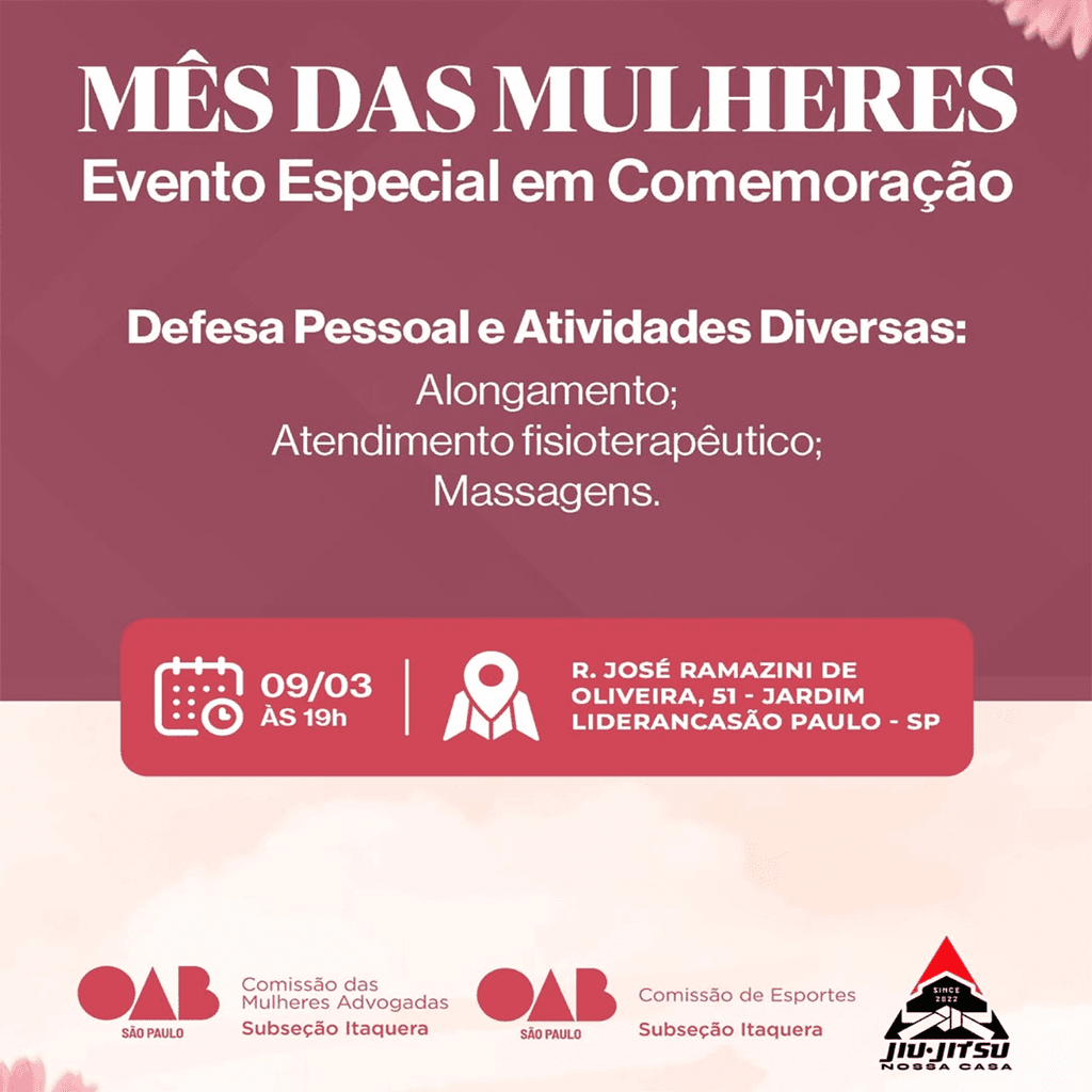 Mês das Mulheres: Jiu Jitsu Nossa Casa
