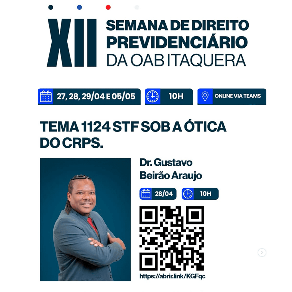 XII Semana de Direito Previdenciário: 1124 STF SOB A ÓTICA DO CRPS