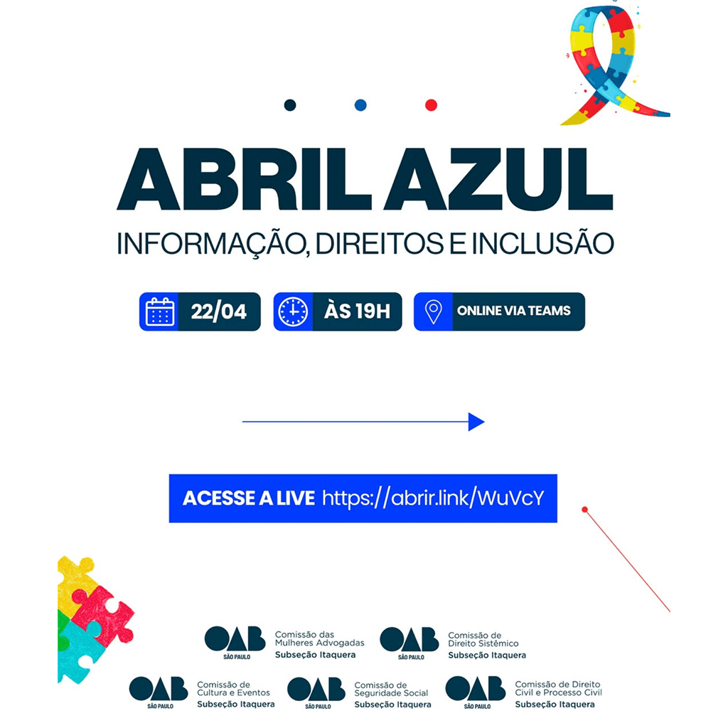 💙 Abril Azul – Informação, Direitos e Inclusão