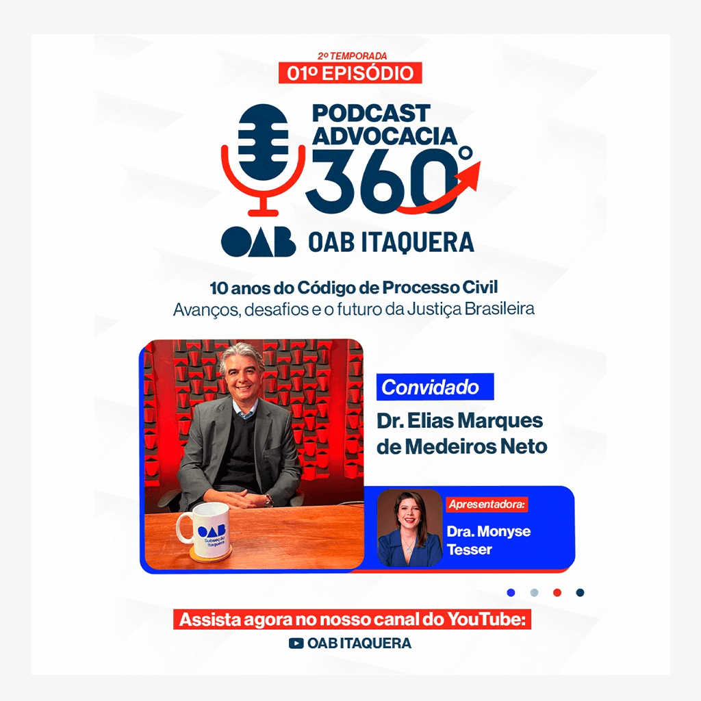 🎙️ Podcast Advocacia 360º: 10 anos do Código de Processo Civil - Avanços, desafios e o futuro da Justiça Brasileira