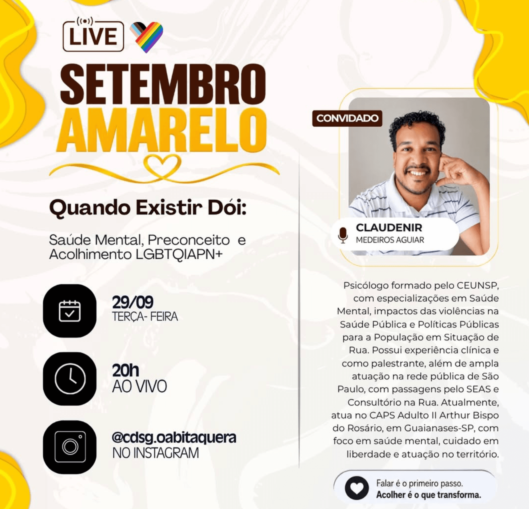 🎙️ LIVE: Quando Existir Dói: Saúde Mental, Preconceito e Acolhimento LGBTQIAPN+
