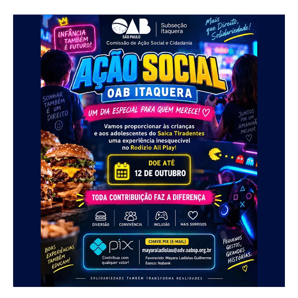 🎈💛 Dia das Crianças - Saica Tiradentes (até 12/10)