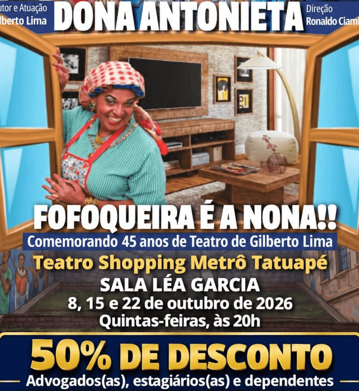 Teatro: Dona Antonieta — Fofoqueira é a nona!!